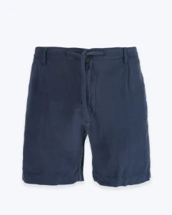 BERMUDAS DE LINO AZUL HARTFORD