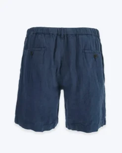 BERMUDAS DE LINO AZUL HARTFORD