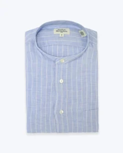CAMISA DE LINO CON CUELLO MAO HARTFORD