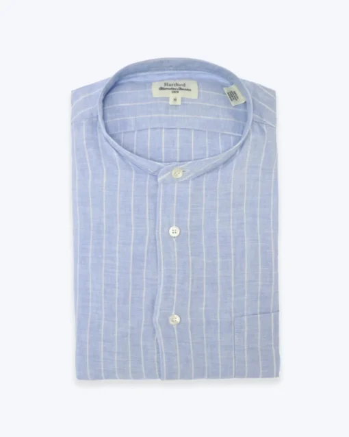 CAMISA DE LINO CON CUELLO MAO HARTFORD